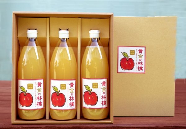 画像1: 信州産天然果汁100％　贅沢プレミアムりんごジュース3本セット　※送料無料 (1)